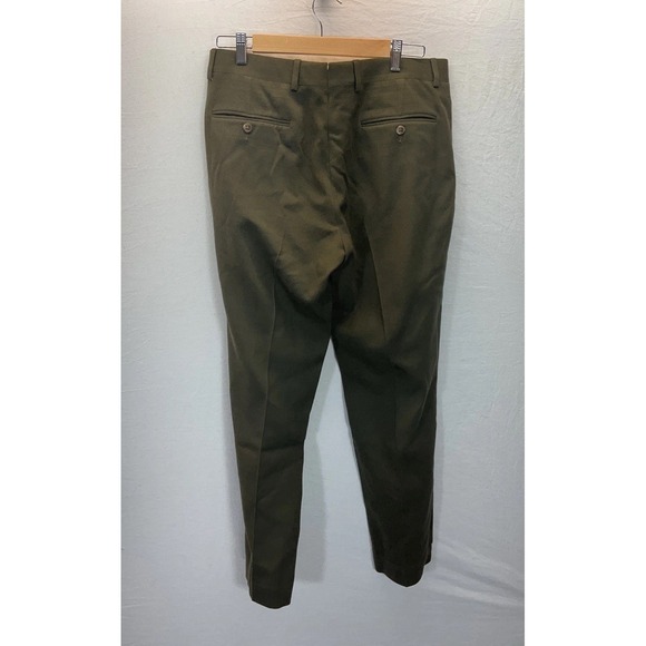 Vtg Polo Ralph Lauren Wool Suit Pants Dress Green Mens Size 34x30 (40R pant) - Picture 2 of 16
